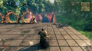 Wooden weapons are good for practice in Valheim (Image via Coffee Stain Publishing | YouTube/Chiselchip)